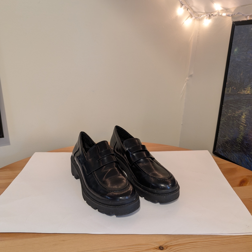Zara Unisex Chunky Platform Loafers - Picture 2 of 4